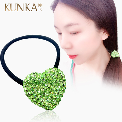 坤卡发绳爱心甜美头扎发圈