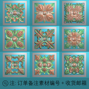 3元/个精雕图欧式方形罗马柱头贴花杨花正方形别墅柱脚洋花石雕图