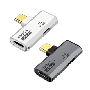 双头Typec一分二C母口转换器OTG笔记本扩展100W充电二合一转接口U盘硬盘USB耳机声卡0tg平板适用苹果华为手机