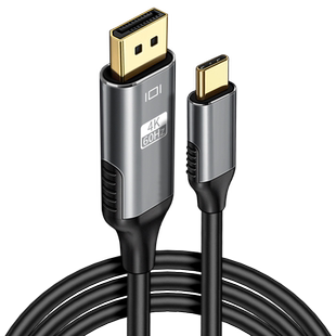 适用于Type c转dp线3雷电4转接线dp接口1.4显示器usbc苹果mac电脑pro笔记本air高清线华为tpyec数据线转换器