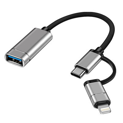 适用于苹果Typec二合一OTG转换器