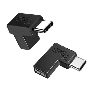 弯头Type c延长线100W转接头数据线雷电3充电PD快充USB3.1Gen2适用于苹果电脑小米air联想小新pro笔记本华为