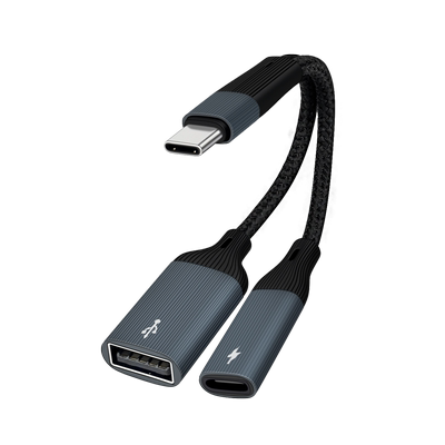 Type-C二合一3.5m耳机充电转换器