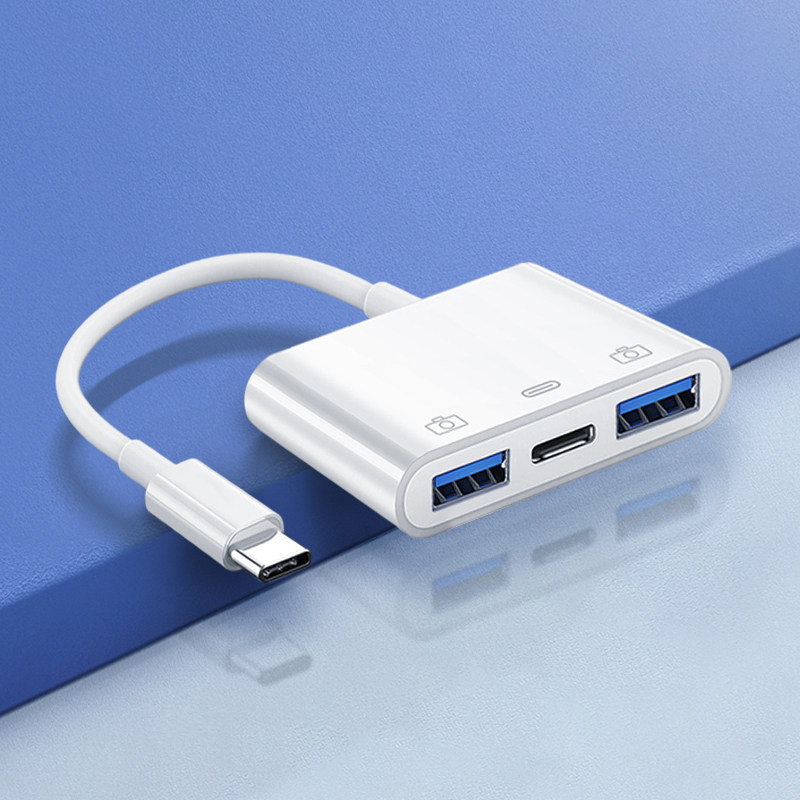 Typec转换器双USB充电接口