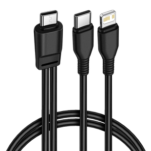 适用于Type c输出一拖二充电线tpc一分二双头苹果华为tpyec二合一接口vivo一出二oppo手机C口插头数据线小米