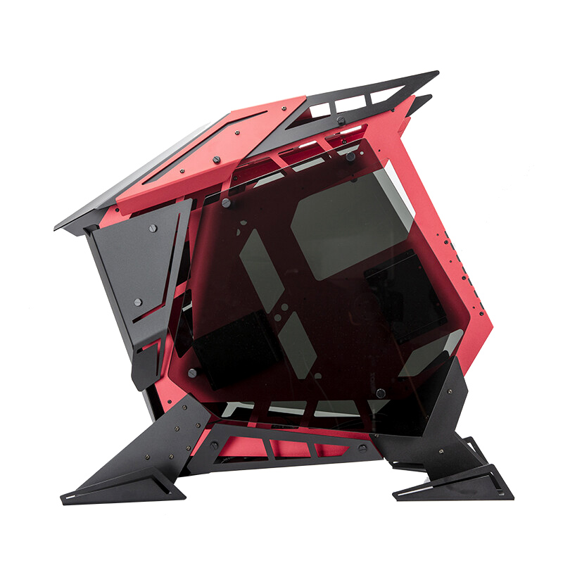 FUXK裁决开放式铝镁合金电竞机箱开放式EATX台式机箱架创意全塔