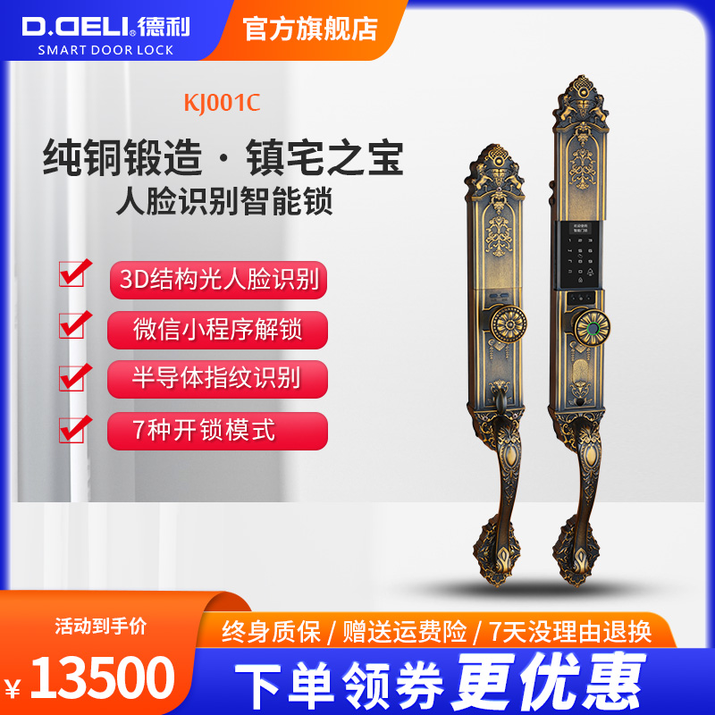 德利人脸识别纯铜中山