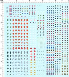 水贴纸  1/35 美军步兵医疗兵兵人头盔臂章军衔标志