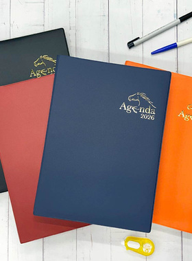 一天一页SEASON台湾四季2026年新款日程本B5软皮大号工作效率手册日历计划本A5硬面精装日历记事本可定制LOGO