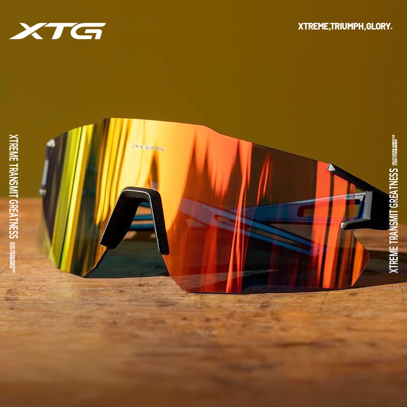 迅霆骑行眼镜日夜两用防风护目镜自行车公路车变色风镜跑步女男款