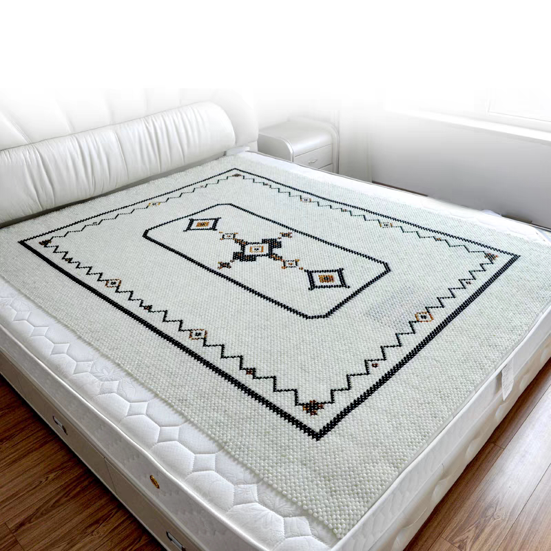 天然玉石手工凉席夏季降温解暑透气保健双人夏凉单人床定做