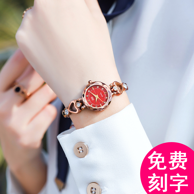 正品瑞士女士手表女新款防水夜光女款手表小巧精致全自动机械奢华