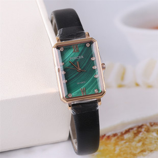 正品poscer宝时捷手表女表女士小方表小绿表石英表超薄保时捷8309