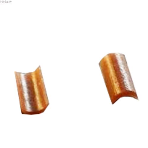 接发束用热熔胶指甲片 100片/包 接发胶片  棕色