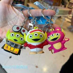 香港迪士尼 玩具总动员三眼仔卡通造型挂件 可爱包挂 硅胶钥匙扣