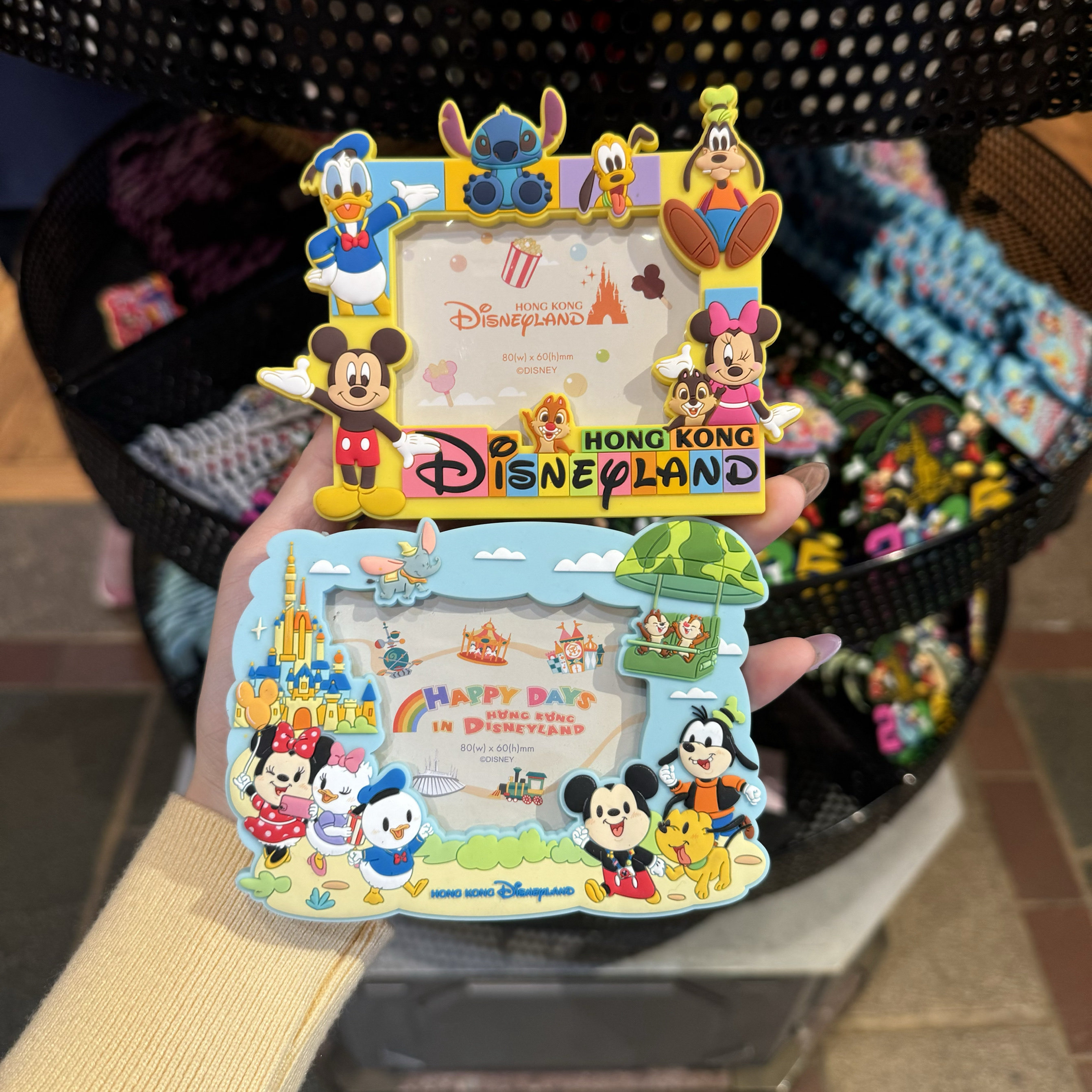 香港迪士尼米奇米妮唐老鸭史迪奇冰箱贴磁铁米奇与好友相框冰箱贴,节庆用品/礼品,文化创意冰箱贴,淘宝优惠券,粉丝福利购,淘宝优惠卷