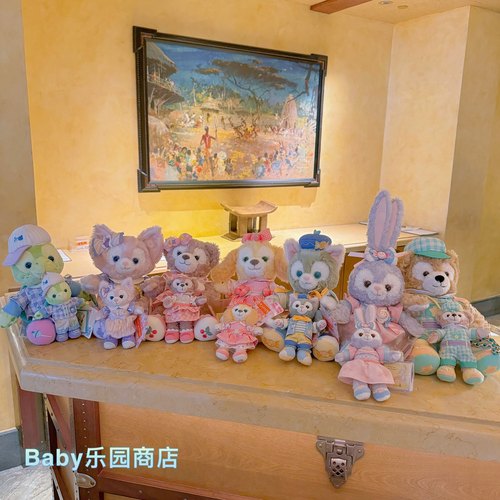 迪士尼毛绒达菲与好友挂件