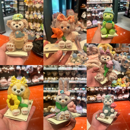 香港迪士尼 花束系玲娜贝儿可琦安星黛露达菲可爱毛绒坐肩玩偶