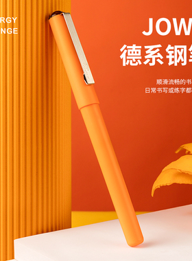 德国进口JOWO笔尖BK406学生实用入门钢笔 练字用墨水墨囊独立盒装
