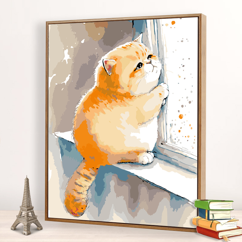diy数字油画手工填充油彩画