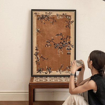 疏影淡香中古风客厅挂画氛