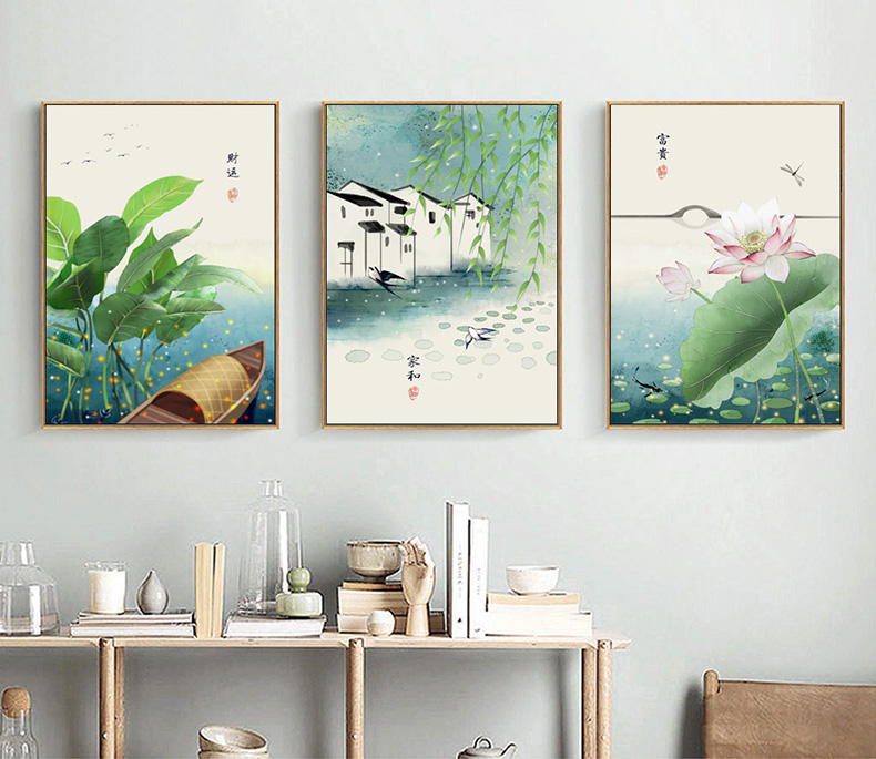 diy数字油画新中式手工填充