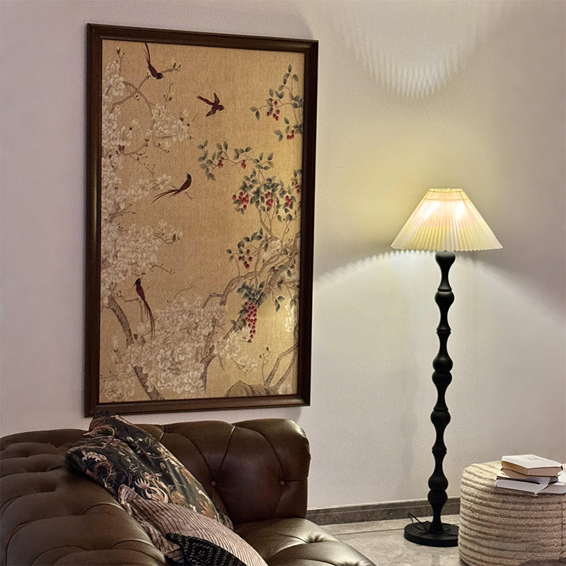 【鸟语花香】新中式花鸟复古装饰画中古风客厅玄关沙发背景墙挂画