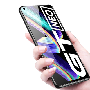 适用realmegtneo钢化膜rmx3350realmegtnoe真我gtneo手机realme1gtnew0gtnoe1gt neo骁龙relamegtneo888gtone