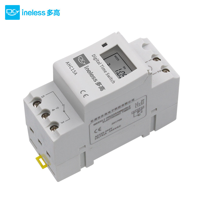 ahc15a导轨式时控开关定时器电源时间定时控制器220v全自动断电