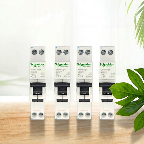 施耐德A9单片1P带漏电保护器空气开关IC65n超薄IDPNA一体占一位