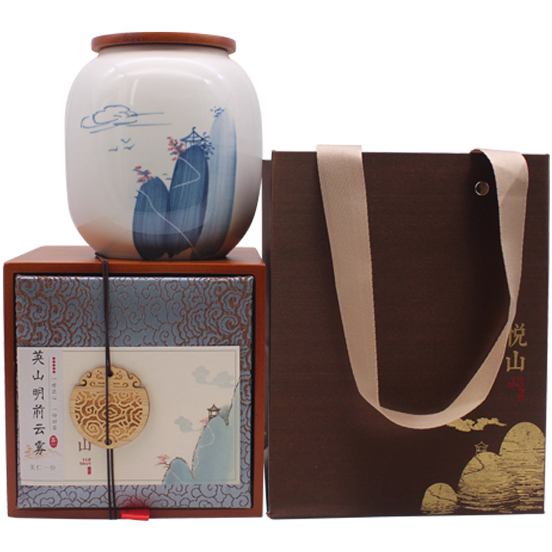 2024年新茶湖北特产明前英山云雾茶英山芽毛尖茶叶200克礼盒装