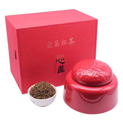 美仁一份湖北宜昌宜红茶 鲜嫩茶芽湖北高山红茶250克陶瓷盒装
