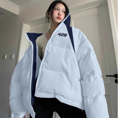 新款潮秋冬季外套厚棉袄