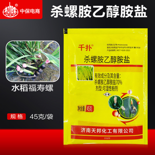 天邦70%杀螺胺乙醇胺铵盐水稻田福寿螺杀虫剂福寿螺专杀专用药