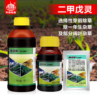 龙灯施田补二甲戊灵甘蓝花生韭菜玉米棉花田一年生杂草农药除草剂