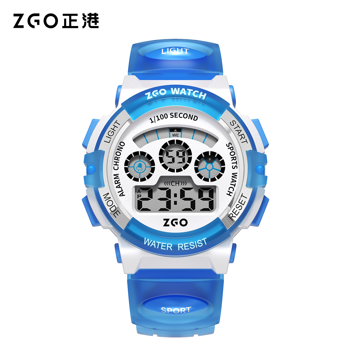 正港zgo防水防摔潮流儿童手表