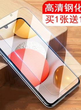适用三星A42钢化膜A52 A12手机膜A32高清A02S A72全屏覆盖A74保护膜M12玻璃M30贴膜A60防爆A80 A90 5G膜A51