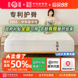 龙凤床垫天然乳胶弹簧席梦思床垫硬椰棕垫棕榈家用卧室单双人定制