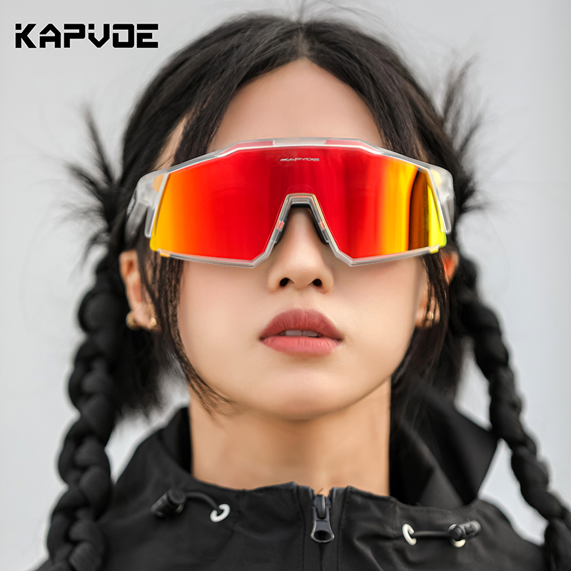 KAPVOE变色骑行眼镜近视可选自行车护目镜日夜两用专业防风男女款