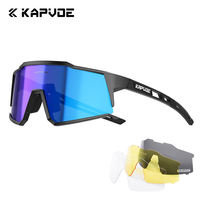 KAPVOE cycling glasses, professional outdoor mountaineering goggles, windshields for both men and women, color-changing, myopia protection and windproof thumbnail 2