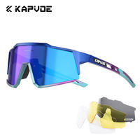 KAPVOE cycling glasses, professional outdoor mountaineering goggles, windshields for both men and women, color-changing, myopia protection and windproof thumbnail 5