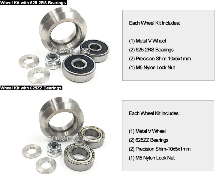 Openbuilds Solid V Wheel Kit   (3d打印机 雕刻机滑轮套)  配件