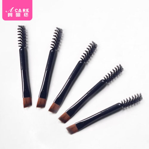 眉刷BA1sq801-双头螺旋眉毛刷化妆刷便携工具两用睫毛鼻影刷