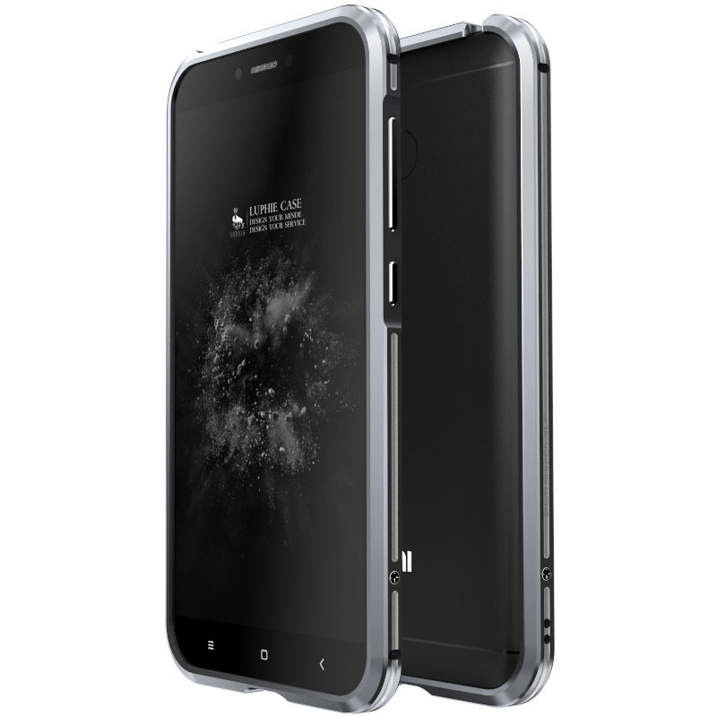 Luphie Bicolor Blade Sword Slim Light Aluminum Bumper Metal Shell Case for Xiaomi Redmi 4X