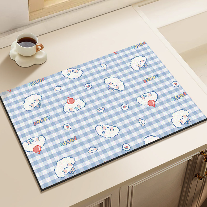 厨房餐垫桌垫台面沥水垫桌面防水速干吸水防滑隔热防烫保护小杯垫,居家布艺,厨房地垫,淘宝优惠券,粉丝福利购,淘宝优惠卷