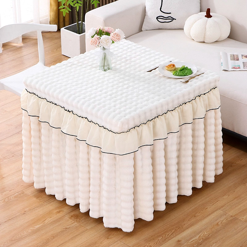 2026新款烤火罩加厚电暖桌罩套被正方形取暖桌布电暖炉罩麻将机罩
