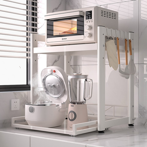 可抽拉微波炉置物架电器收纳架