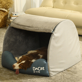 狗窝冬季 通用可拆洗超大室内狗屋大型犬半封闭狗床狗帐篷 保暖四季