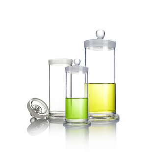 标本瓶玻璃样品展示瓶直径75/90mm高度120/150/180/210/240/300mm耐高温实验室动植物存储福尔马林浸泡密封瓶