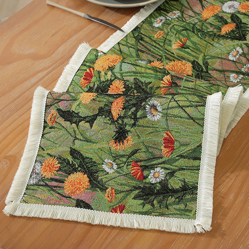 安娜丽丝桌旗装饰条棉麻加厚轻奢